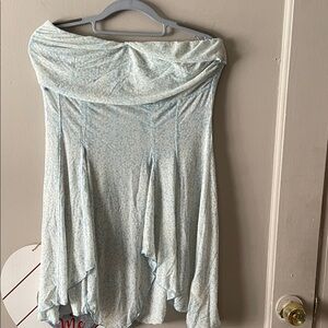 Free People Asymmetrical Light Blue Skirt